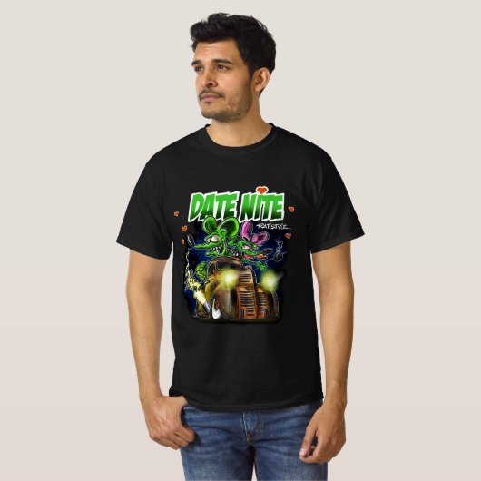 Rat fink date nite t-shirt (Voorkant volledig)
