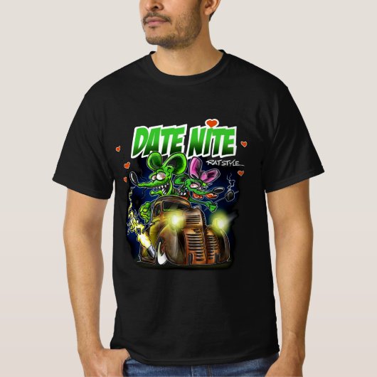 Rat fink date nite t-shirt (Voorkant)