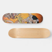 Rat Fink speelt voor Hula Girl Skateboard (Horizontaal)