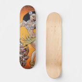 Rat Fink speelt voor Hula Girl Skateboard (Voorkant)