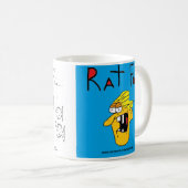 Rat Food Coffee Mok: Afstudeerder Koffiemok (Voorkant rechts)