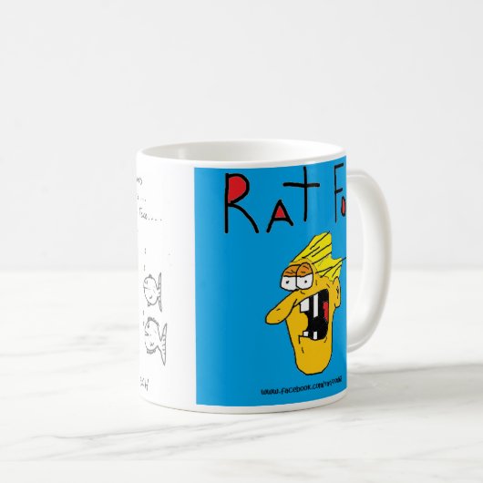 Rat Food Coffee Mok: Afstudeerder Koffiemok (Voorkant rechts)