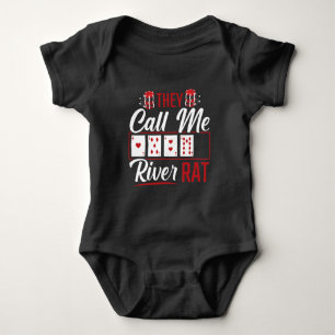 Rat Funny Poker Player Texas Holdem Lucker Romper
