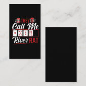 Rat Funny Poker Player Texas Holdem Lucker Visitekaartje (Voorkant / Achterkant)