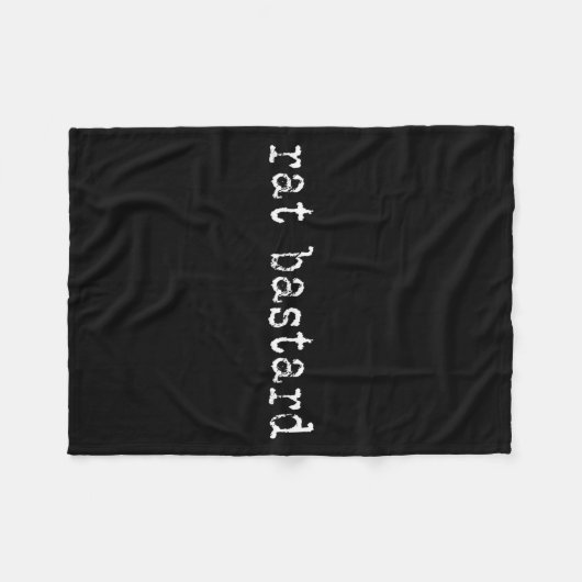 Rat Funny Quote  Fleece Deken (Voorkant (Horizontaal))
