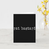 Rat Funny Quote  Kaart (Gele Bloem)