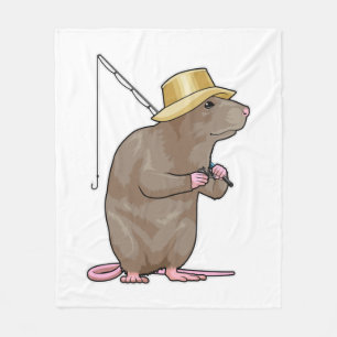 Rat Gevist met Geviste staaf Fleece Deken