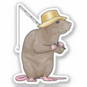 Rat Gevist met Geviste staaf Sticker (Voorkant)