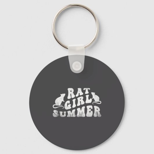 Rat Girl Summer, Animal Lover, Hello Summer, Funny Sleutelhanger (Voorkant)