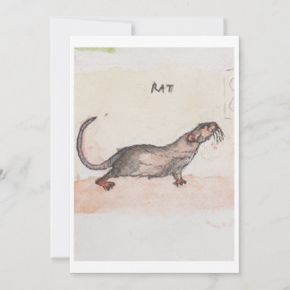 Rat Greeting Card Feestdagenkaart