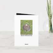 Rat Happy Birthday - Fun-kaart Kaart (Achterkant)