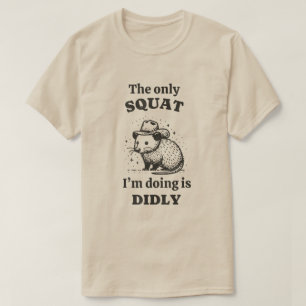 Rat Het enige kraakpand dat ik doe is vreemd T-shirt