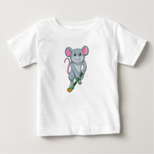 Rat Hockey with Hockey bat