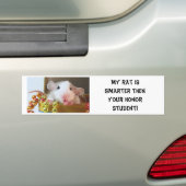 Rat Honor Student Bumpersticker (Op auto)