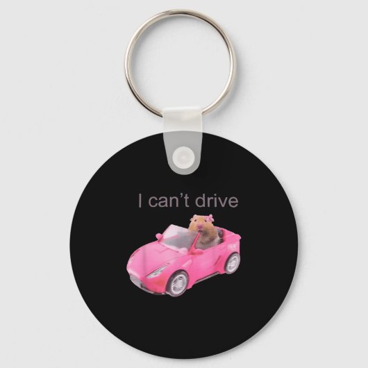 Rat I Can't Drive Funny For Men Women  Sleutelhanger (Voorkant)