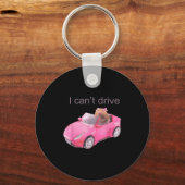Rat I Can't Drive Funny For Men Women  Sleutelhanger (Voorkant)