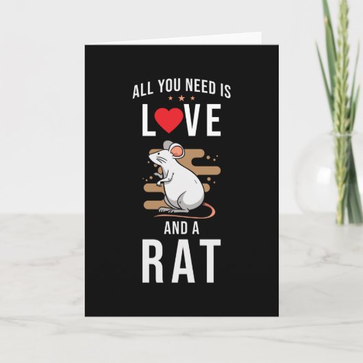 Rat ik hou van Ratten Kaart (Voorkant)