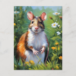 Rat in de Wild Impressionist Briefkaart