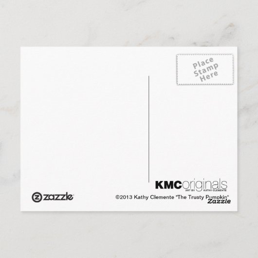 Rat in Devil Costume Halloween briefkaart (Achterkant)