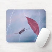 Rat in een Storm Mousepad Muismat (Met muis)