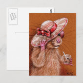 Rat in Floppy Pet Briefkaart (Voorkant / Achterkant)