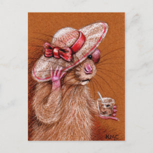 Rat in Floppy Pet Briefkaart