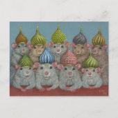 Rat in het briefkaart van de uienkoepels van Sint (Voorkant)