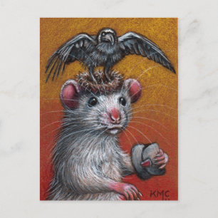 Rat in Raven Pet Briefkaart
