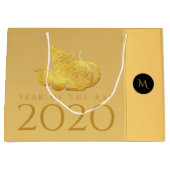 Rat Jaar 2020 vruchten Elegant Monogram L Cadezak Groot Cadeauzakje (Voorkant)
