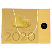Rat Jaar 2020 vruchten Elegant Monogram L Cadezak Groot Cadeauzakje (Achterkant)