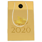 Rat Jaar 2020 vruchten Elegant Monogram M Gift bag Medium Cadeauzakje (Voorkant)