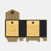 Rat Jaar 2020 vruchten Elegant Monogram T Favor Bo Bedankdoosjes (Uitgevouwen)