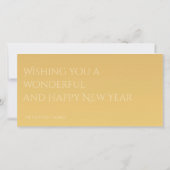 Rat jaar 2020 vruchten Elegant Monogram wenst TY C Bedankkaart (Achterkant)