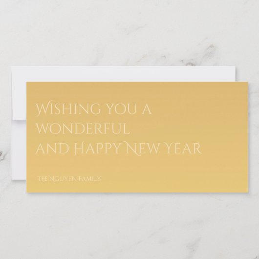 Rat jaar 2020 vruchten Elegant Monogram wenst TY C Bedankkaart (Achterkant)