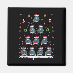 Rat Kerstboom Lichten voor Mannen Vrouwen Rat Xmas Magneet