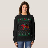 Rat kerstboomverlichting Decoratie Xmas Sweater (Voorkant volledig)