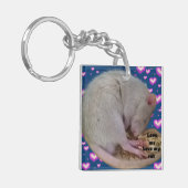 Rat keyring sleutelhanger (Voorkant Links)