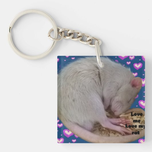 Rat keyring sleutelhanger (Voorkant)