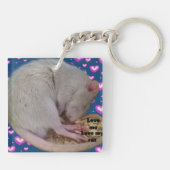 Rat keyring sleutelhanger (Achterkant)