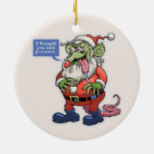 Rat Kringle Keramisch Ornament (Achterkant)