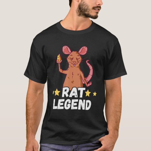 Rat Legend Cheese Finder Rat Lover Rodent Rat Owne T-shirt (Voorkant)