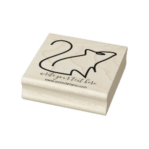 Rat lijn kunst eenvoudige muis rubberstempel