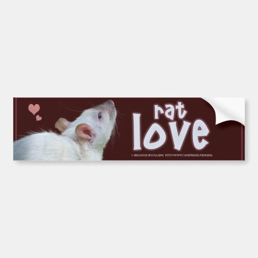 Rat Love Bumpersticker (Voorkant)
