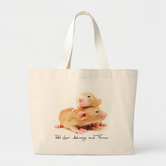 Rat Lover Altijd en altijd Grote Tote Bag (Voorkant)
