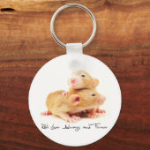 Rat Lover Altijd en altijd Sleutelhanger (Voorkant)