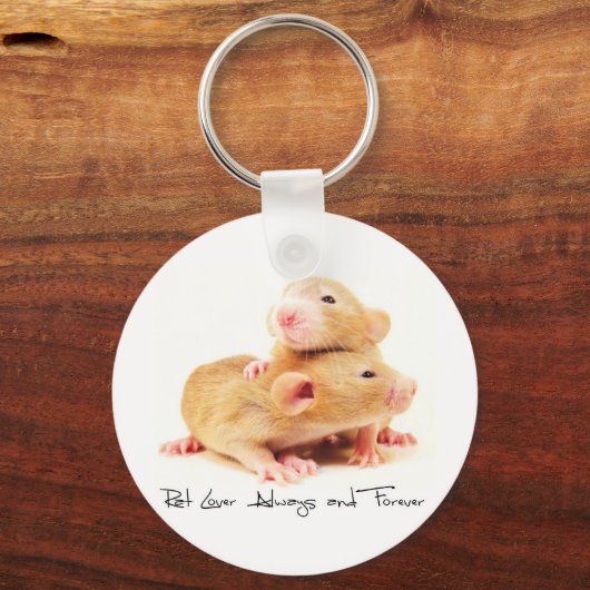 Rat Lover Altijd en altijd Sleutelhanger (Voorkant)