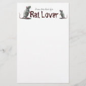 Rat Lover Briefpapier (Voorkant)