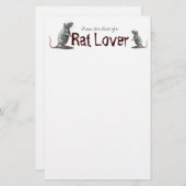Rat Lover Briefpapier (Voorkant / Achterkant)