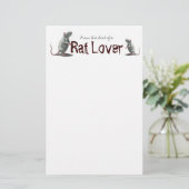 Rat Lover Briefpapier (Staand voorkant)