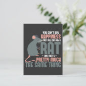 Rat Lover Happiness Small Rodent Animal Eigenaar Briefkaart (Staand voorkant)